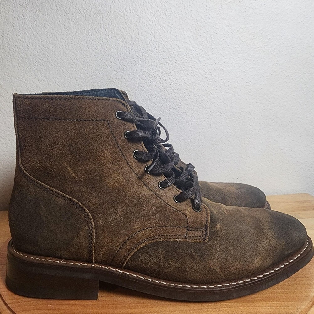 Thursday Boot Co Boots Mens Size 10 Brown Suede Combat Ankle Lace Up MOCPRES